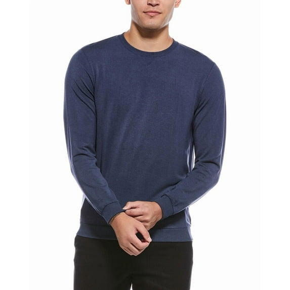 TravisMathew mens Amenities Crewneck Sweatshirt, s, Blue
