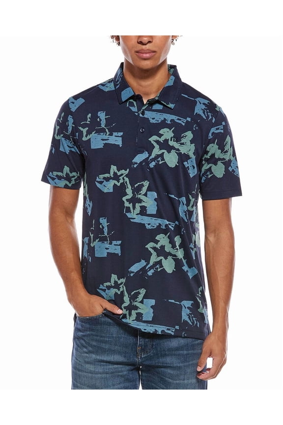 mens Favorite Hello Polo Shirt, 2XL, Blue