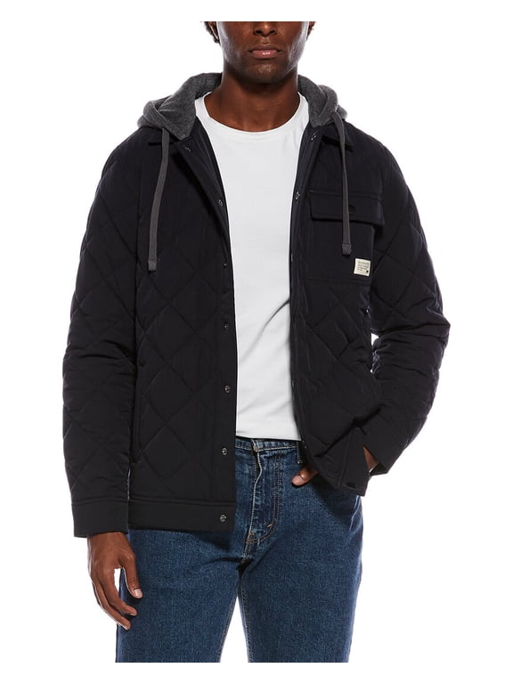 mens Grey Wave Jacket, 2XL, Black