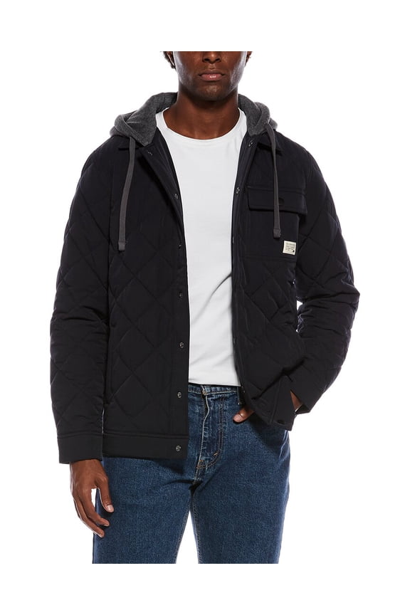mens Grey Wave Jacket, s, Black