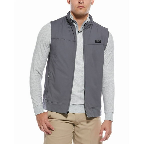 TravisMathew mens Wanderlust Vest, m, Gray