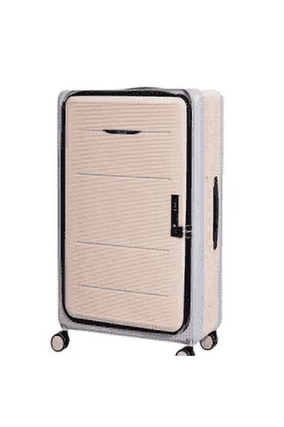 Travlr's Bubble Collapsible / Foldable PP Suitcase Hardshell Lightweight 26" Checkin lightweight luggage with TSA Lock and Mute Omnidirectional Spinner Wheels. - Kahki