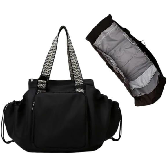 Travoe Tote Bag, 3-in-1 Convertible Work & Travel Bag, Lightweight Water-Repellent Nylon, 16 Compartments