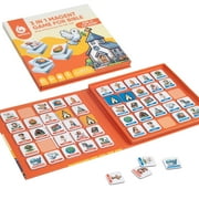 Travofun Magnetic 3 In1 Bible Games for Kids -includes Bingo,Tic-Tac-Toe, Memory Games for Kids Ages 4-8, Perfect for Travel, Family Fun,Christian Games - Religious Gifts for Kids.
