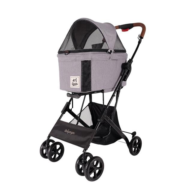 Nimbus Gray 3-in-1 Pet Stroller, Carrier, and Car Seat