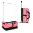 thumbnail image 1 of Travolution® – Newly Designed Garment Rack 28 inch Duffel with Wheels, Collapsible Lightweight Drop-Bottom Travel Luggage, Dance Costume, Pink/Black, 1 of 10