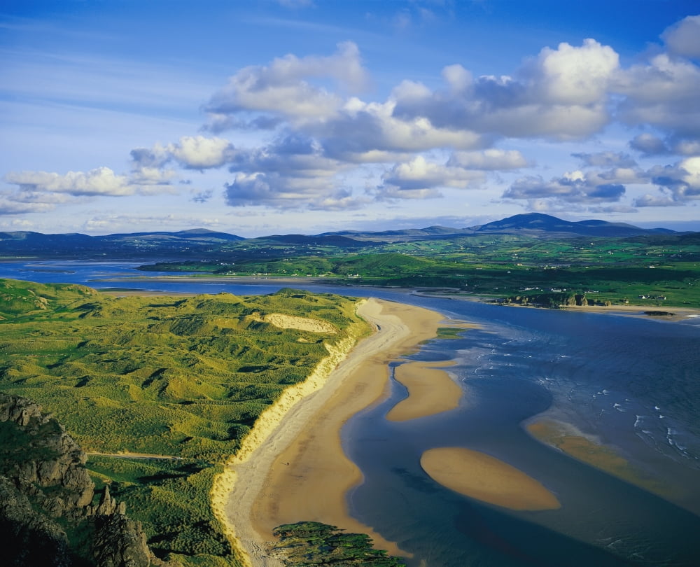 Trawbreaga Bay Five Finger Beach Inishowen Co Donegal Ireland Canvas Art - The Irish Image Collection Design Pics (34 x 26)