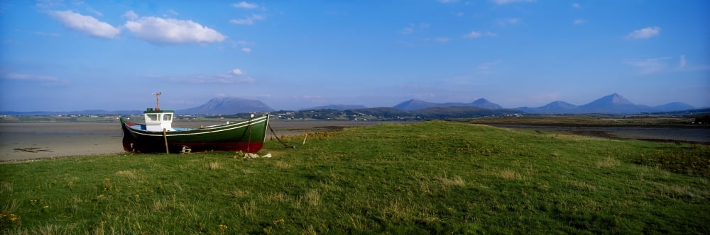 Trawler At Magheraroarty Co Donegal Ireland Canvas Art - The Irish Image Collection Design Pics (44 x 15)