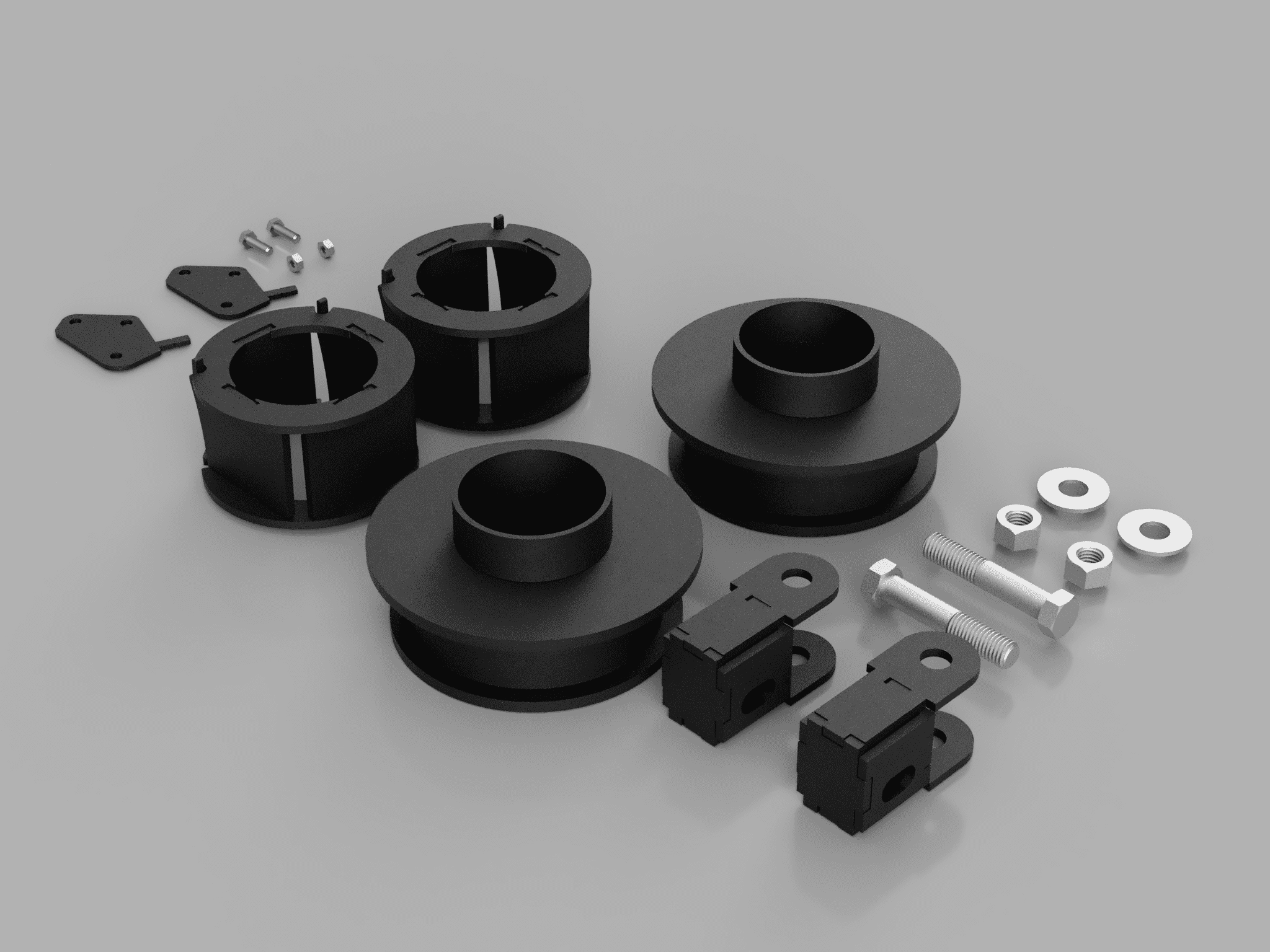 Traxda 601064 2.5" Front 2" Rear Lift Kit for Jeep JT Gladiator ...