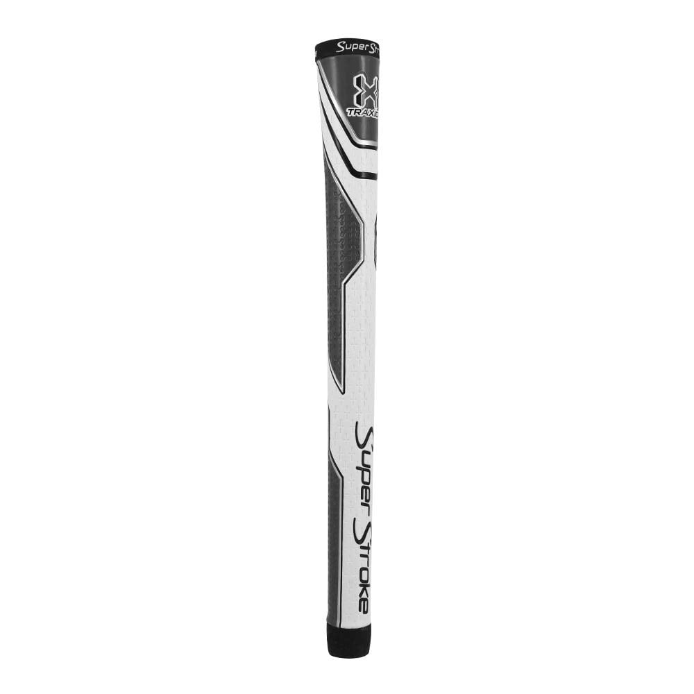 Traxion Golf Club Grip, Gray/White (Standard). Surface Texture Improves