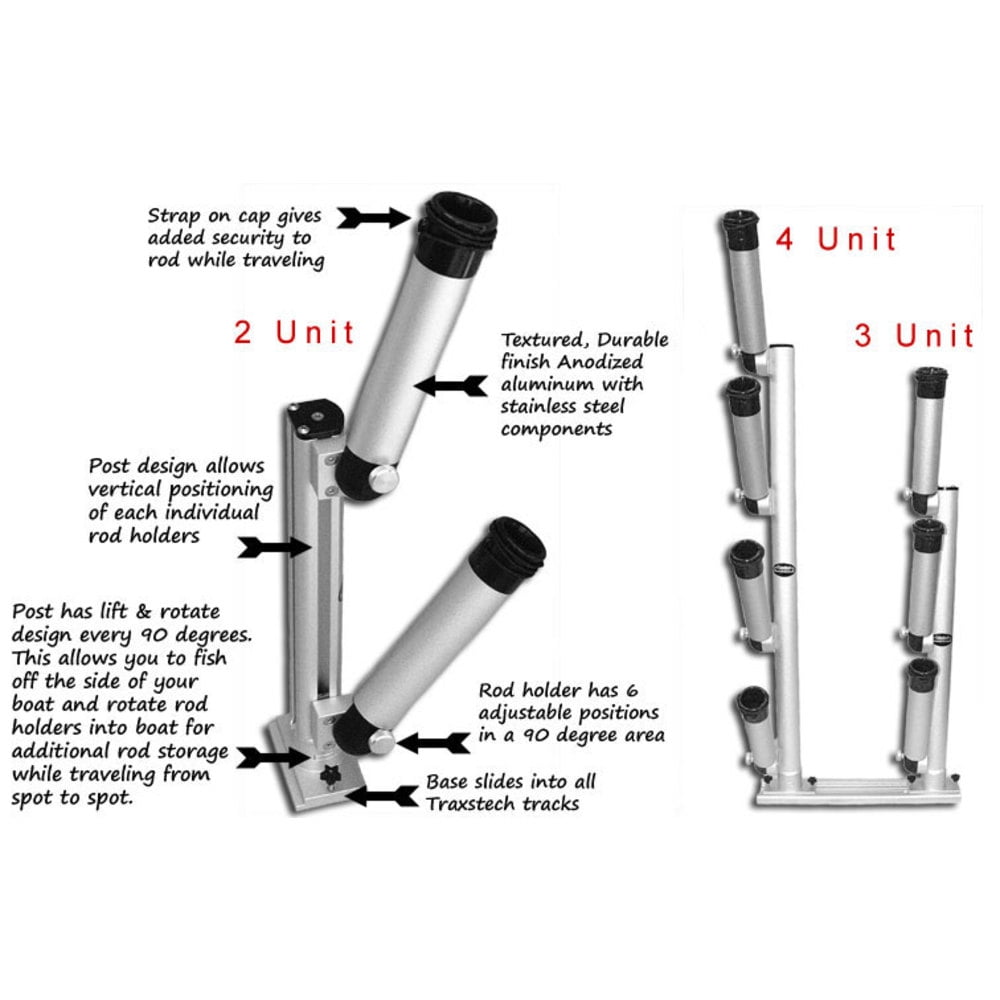 Traxstech VBT-2 Vertical Tree with Two Rod Holders 