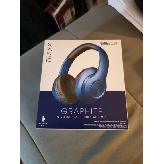 Traxx Graphite Bluetooth Headphones With Mic