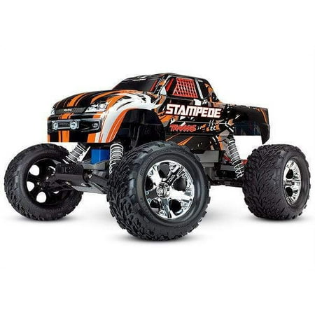 Traxxas 360544ORNG 1-10 Scale Stampede Monster Truck, Orange