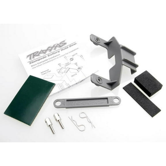 Traxxas 3627X Receiver and Battery Hold-Down Plate with Hardware