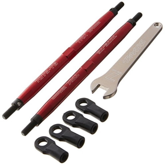 Traxxas 5143R Aluminum Toe Link Rear Tubes, Red (2): T-Maxx,E-Maxx