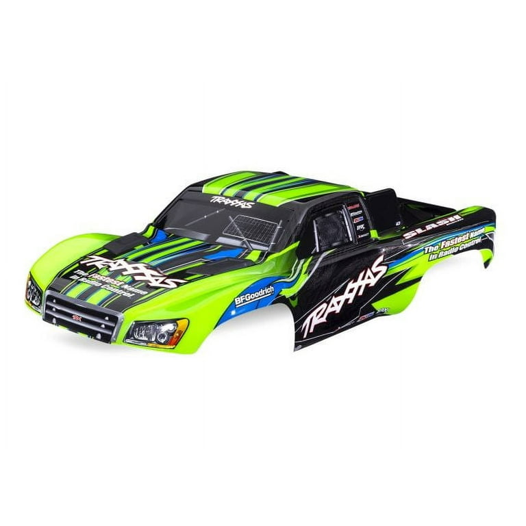 Traxxas Body, Slash 4X4, green (painted, decals applied) Traxxas Body, Slash 4X4, green (painted, decals applied)
