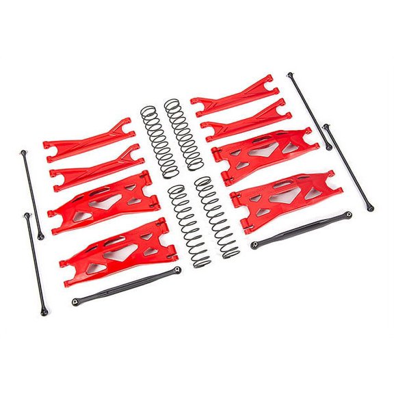 Traxxas 7895R Red Suspension Kit: X-Maxx WideMaxx