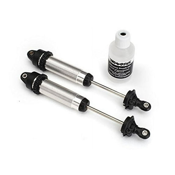 Traxxas 8460 Shocks GTR, 139mm, Silver Aluminum (Rear, Threaded, Assembled) (2)