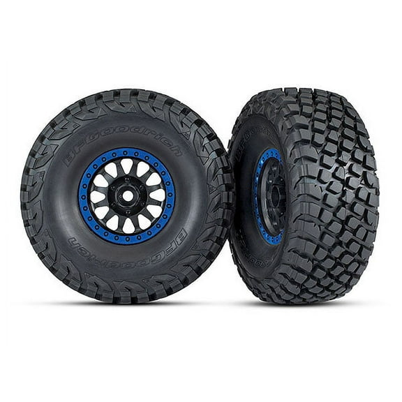 TRA8474X Traxxas T&W Method Wheel Black Blue Bdlck TRA8474X