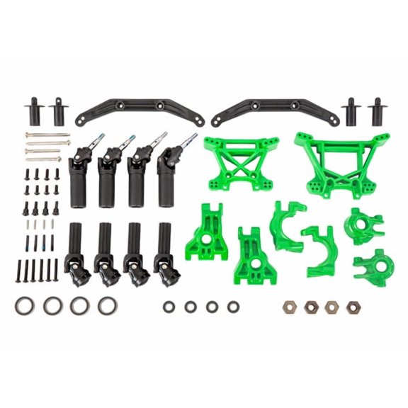 Traxxas 9080G Outer Driveline & Suspension Upgrade Kit, Extreme Heavy Duty Green