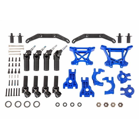 Traxxas 9080X Outer Driveline & Suspension Upgrade Kit, Extreme Heavy Duty, Blue