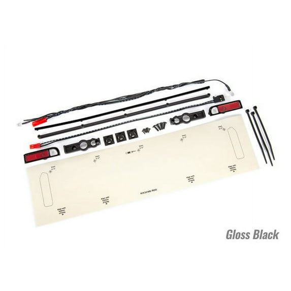 Traxxas 9497 LED Lights, Tail Lights (Red)/ Tailgate Trim (Black)