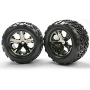 Traxxas All-Star Blk Chrome Whls w/ Talon Tires 2,RSVXL, TRA3668A