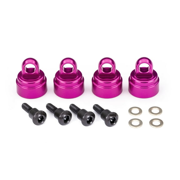 TRA3767P Traxxas Shock Caps Ultra Aluminum Pink (4) TRA3767P