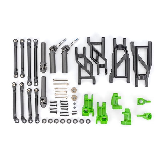 Traxxas Extreme HD Driveline and Suspension Upgrade Kit- Green (TRX9180-GRN)