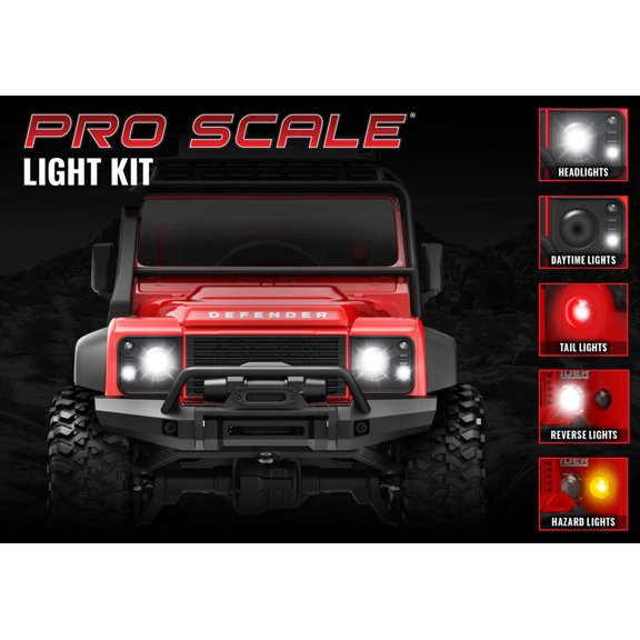 LED Light Set, Complete, TRX-4M Defender: 9784