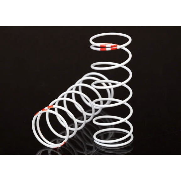 Traxxas 7440 White Front Long GTR Shock Springs (0.623 Rate Orange)