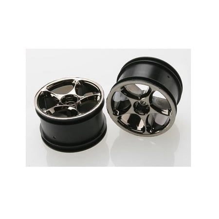 Traxxas 2472a Rear Black Chrome Tracer Whls Bandit (2) TRA2472a