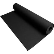 Traxxon by FlooringInc 3/8" Rubber Gym Flooring Roll, Anti-Slip Mat, 4'x15', Black