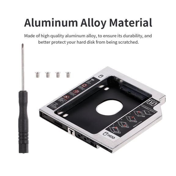 Tray Aluminum Alloy SATA3.0 2nd HDD Caddy 9.5mm 2.5 Inch SSD HDD Enclosure For Desktop PC Laptops