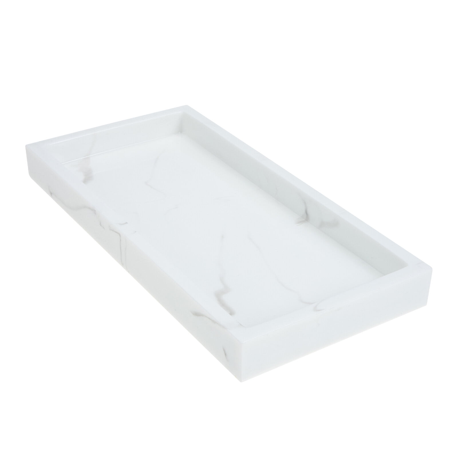 Tray Bathroom Vanity Trays Storage Organizer Marble Soap Kitchen Plate