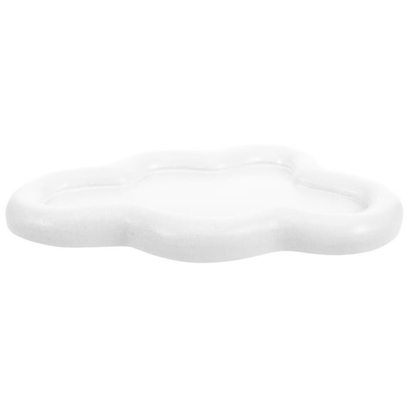 WRISTBIQUE Cloud Tray Decor White Resin 1Pack Home Decor Photography Props