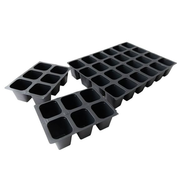 Tray Insert - 36 Cell (6x6 Nested) – 2.25" Deep Seed Starter 100 Tray – Durable & BPA-Free – Ideal for Germination, Propagation & Hydroponics – Compatible with Standard 1020 Trays
