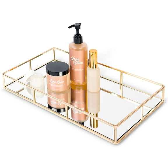 Tray Mirrored Countertop - 16x12 (Gold)
