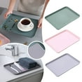 thumbnail image 1 of Tray,Plastic Fast Food Trays Bulk Colorful Restaurant Serving Trays Cafeteria Trays Grill Tray School Lunch Trays Rectangular Serving Platter for Kitchen Hotel Restaurant, 1 of 9