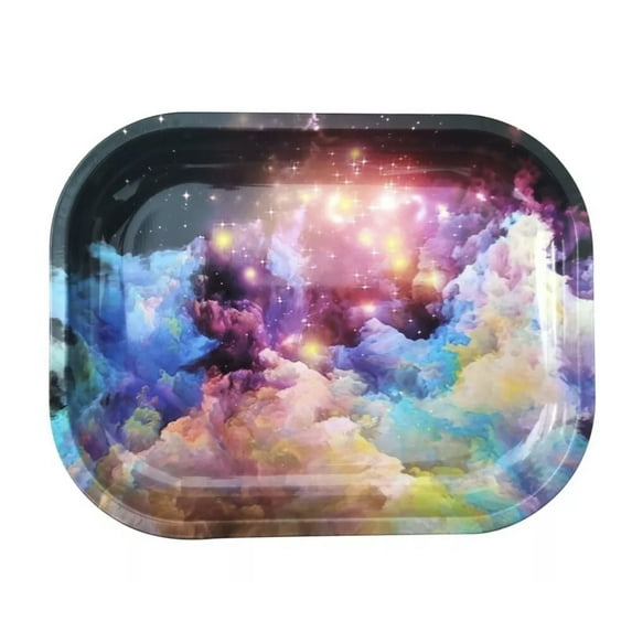 Tray - Space Galaxy Colorful Clouds 5.5x 7"
