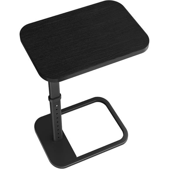 Tray Table, Adjustable Height & Flip-Top & Rounded Metal Corners, Snack Table for Couch, Sofa, Bed, Chair, Living Room