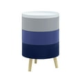 thumbnail image 1 of Tray Top End Table With 3-Storage Bin & Natural Wood Legs, 1 of 18
