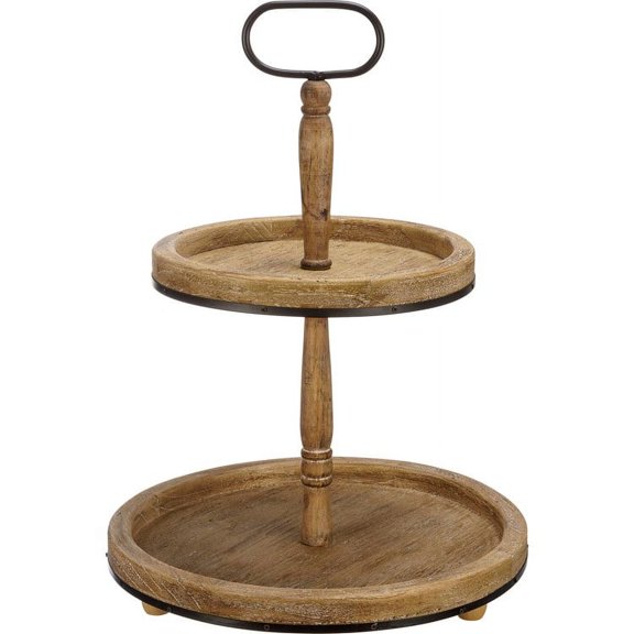 Tray - Two Tiered Round Light