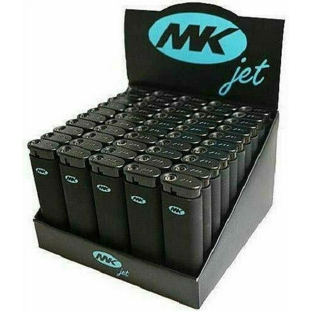 MK Refillable Big Jet Torch Lighters, Full Size, 50 Ct, Bulk Pack