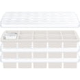 thumbnail image 1 of Tray with Lid - 3 Pack 2 Tbsp Ice Trays for Freezer, Stackable, , Easy Release Large  Molds for , , Iced Coffee,  & Juice (10-cube,starlight), 1 of 6