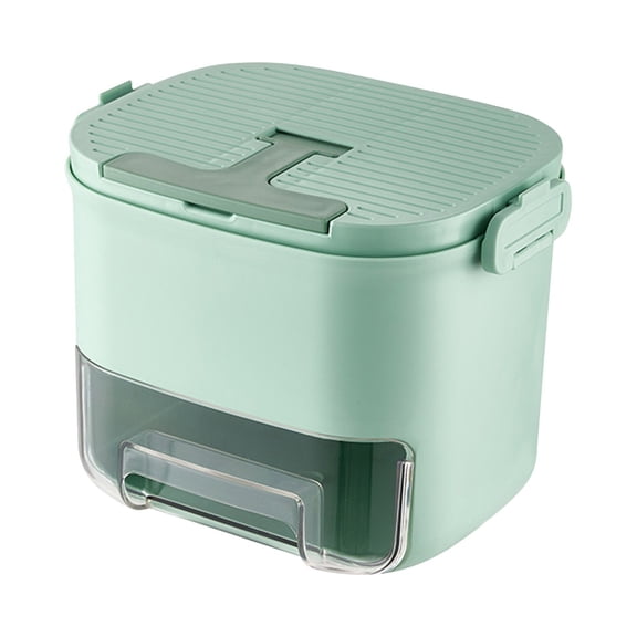 Tray with Lid and Storage Container 52 Cubes Release Drawer Style Portable Ice Maker for Home Camping Outdoor Indoor Use