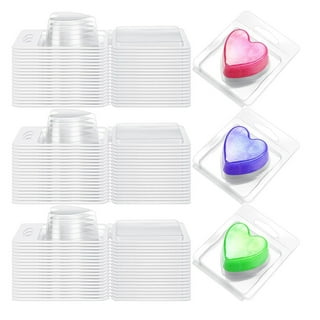 ElRoma 50 Pack Wax Melt Containers Clamshells for Wax Melts The 5 Cell Wax  Melt Molds are Easy to use Wax Molds for Melts DIY Wax Melts containers are
