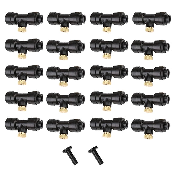 Trayknick 42Pcs/Set Fog Nozzles Kit for Patio Outdoor Garden Water Misting Cooling System