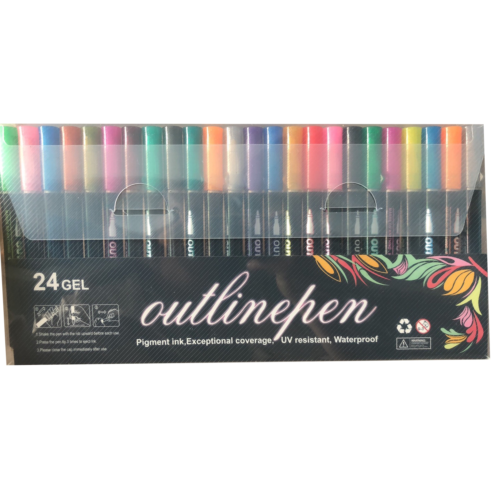 Trayknick 8/12/24Pcs Paint Pen Fluorescent DIY Craft Back to School