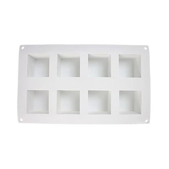 Trayknick 8 Grid Square Silicone Cake Mold Chocolate Pastry Jelly Kitchen Baking Tray Tool